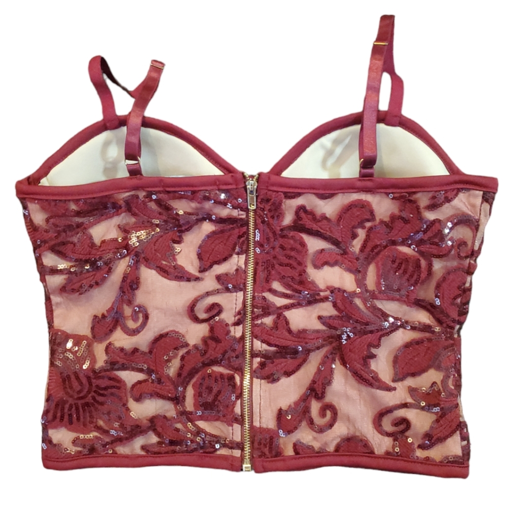 Entry Sequin Corset style Top - Picture 7 of 8